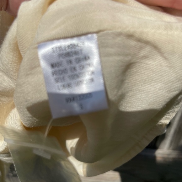 Entro Lace Detail Cream Dress Sz S - Picture 6 of 6